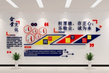 武汉广告公司越秀广告都是怎么做公司文化墙的？